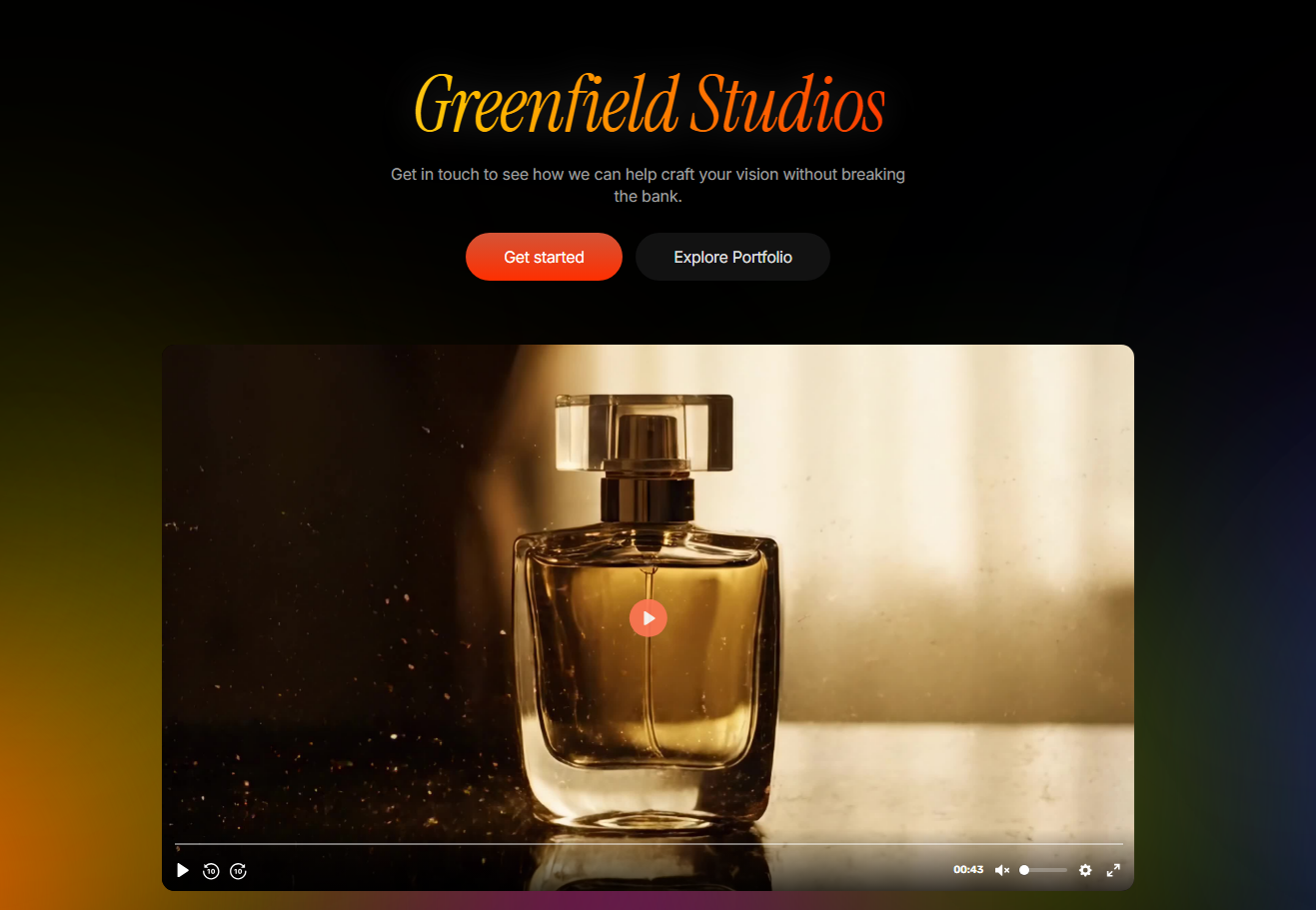 Greenfield Studios portfolio example